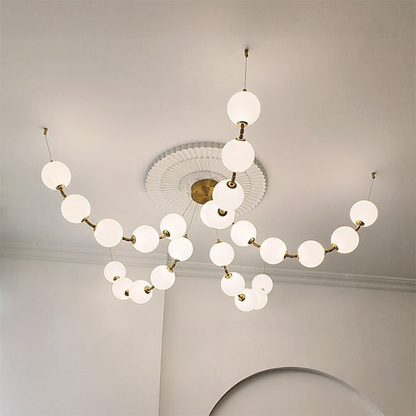 WOW Spider Pearl Globe Chandelier-wow2650