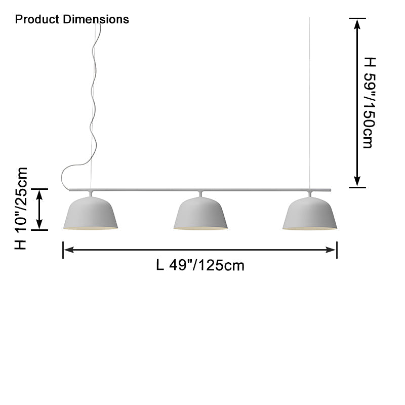 WOW Bell Linear Pendant Light-wow2669