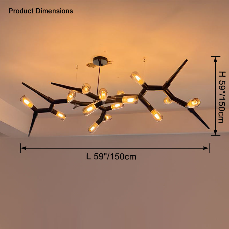 WOW Black Branch Chandelier-wow2672