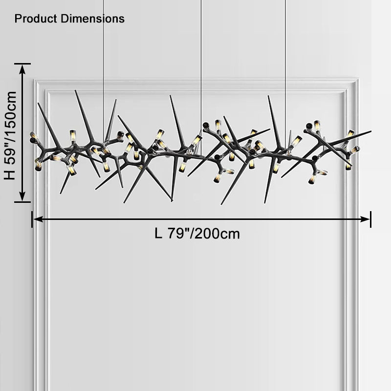 WOW Black Branch Chandelier-wow2672