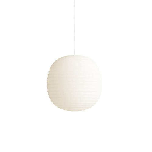 WOW Lantern Ribbed Milk Glass Pendant Light-wow2676