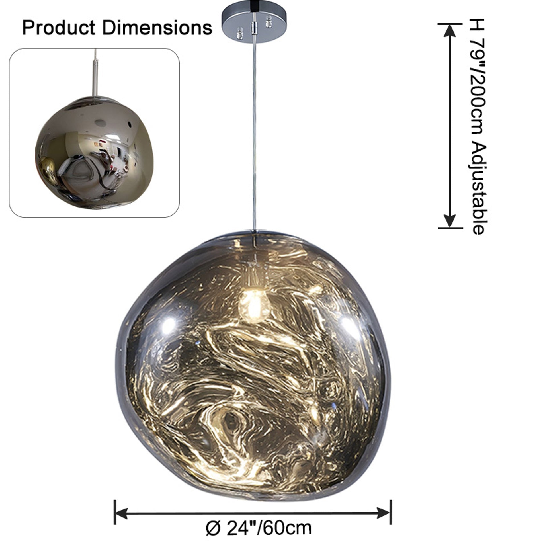 WOW Melt Hanging Lava Large Pendant Light-wow2690