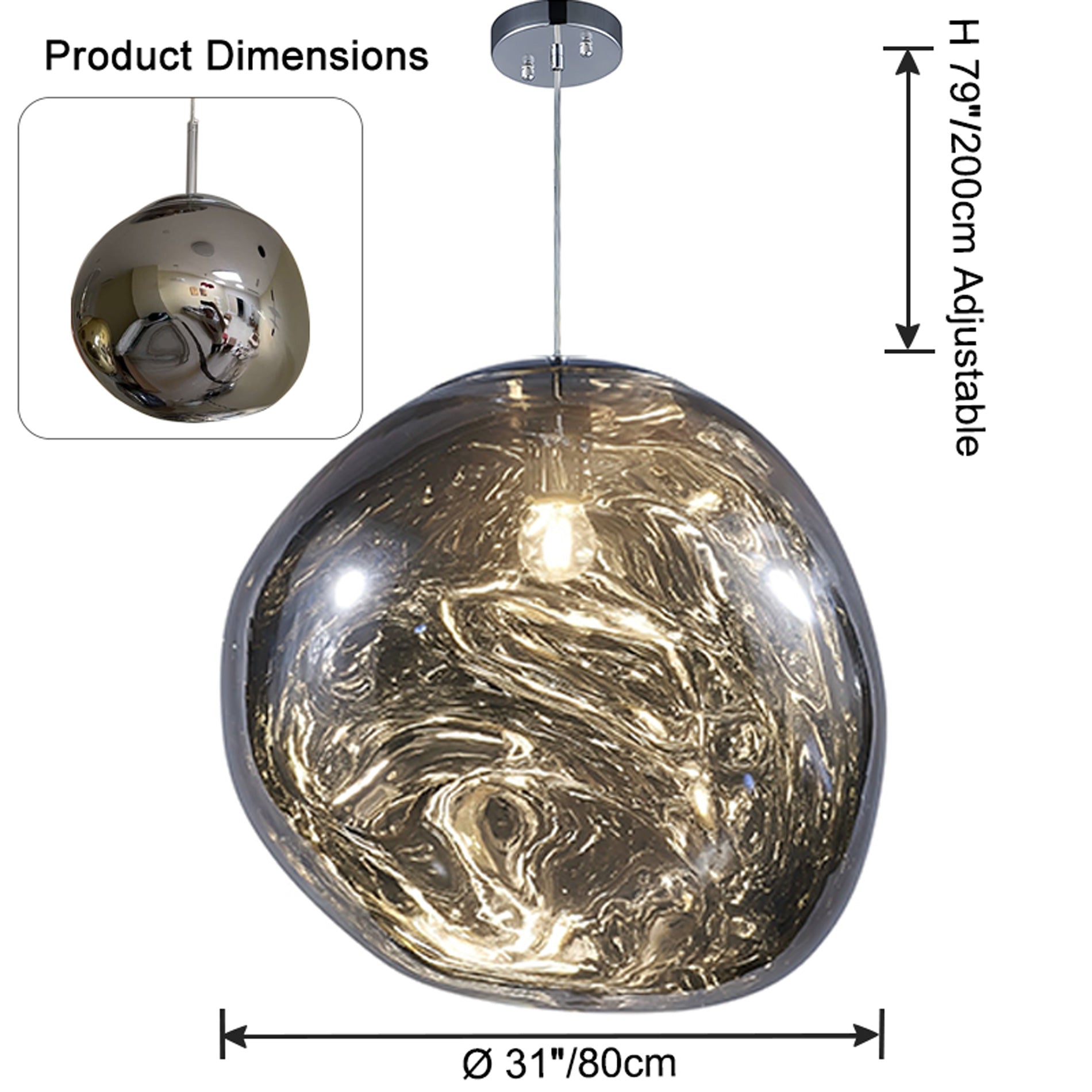 WOW Melt Hanging Lava Large Pendant Light-wow2690