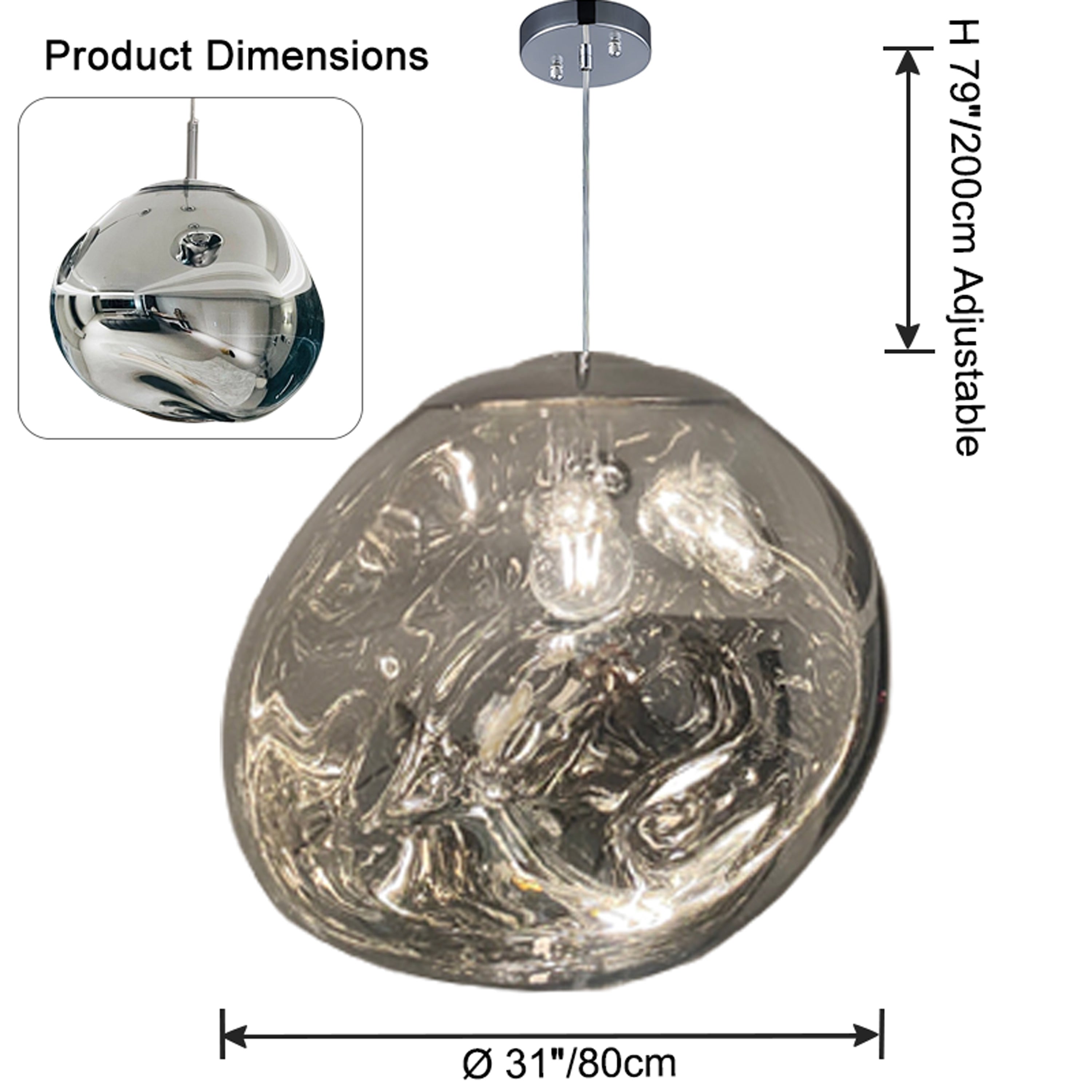 WOW Melt Hanging Lava Large Pendant Light-wow2690