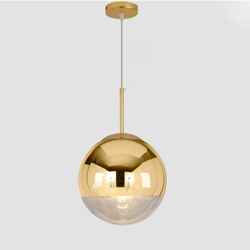 WOW Gold Chrome Globe Pendant Light-wow2691