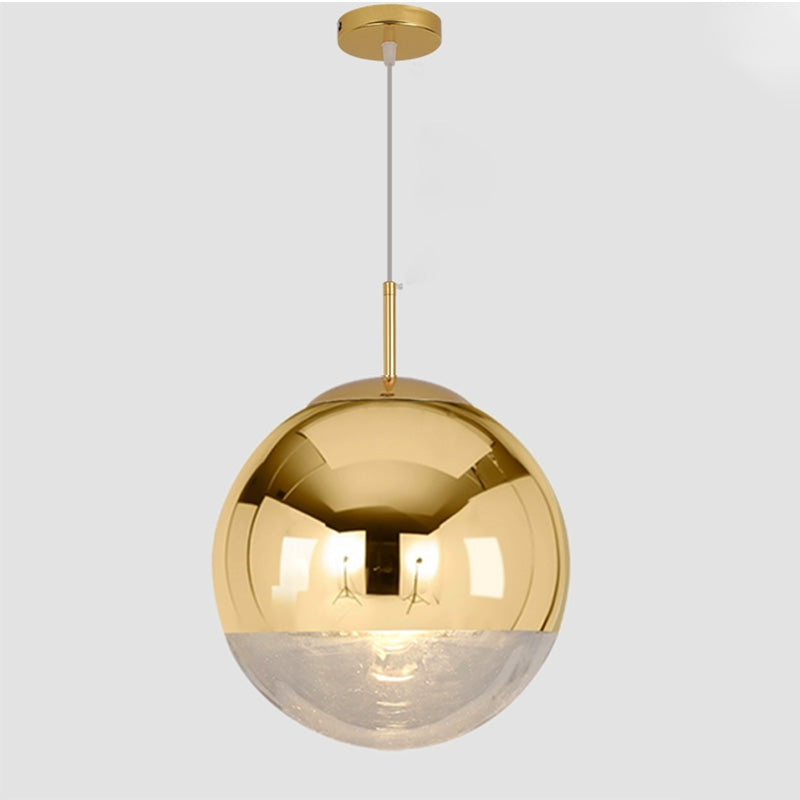 WOW Gold Chrome Globe Pendant Light-wow2691