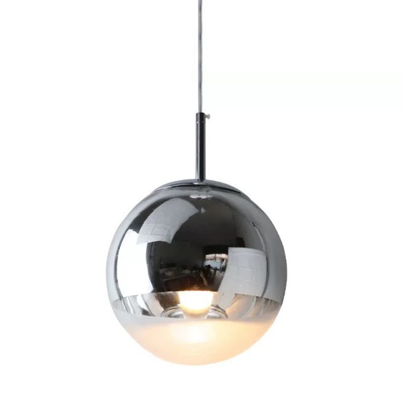 WOW Gold Chrome Globe Pendant Light-wow2691