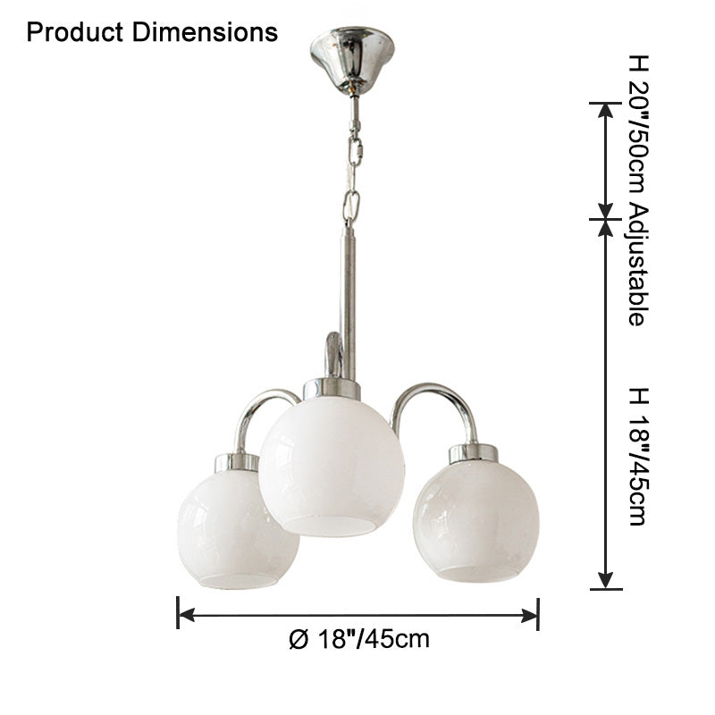 WOW Glass Globe Arm Chandelier-wow2718