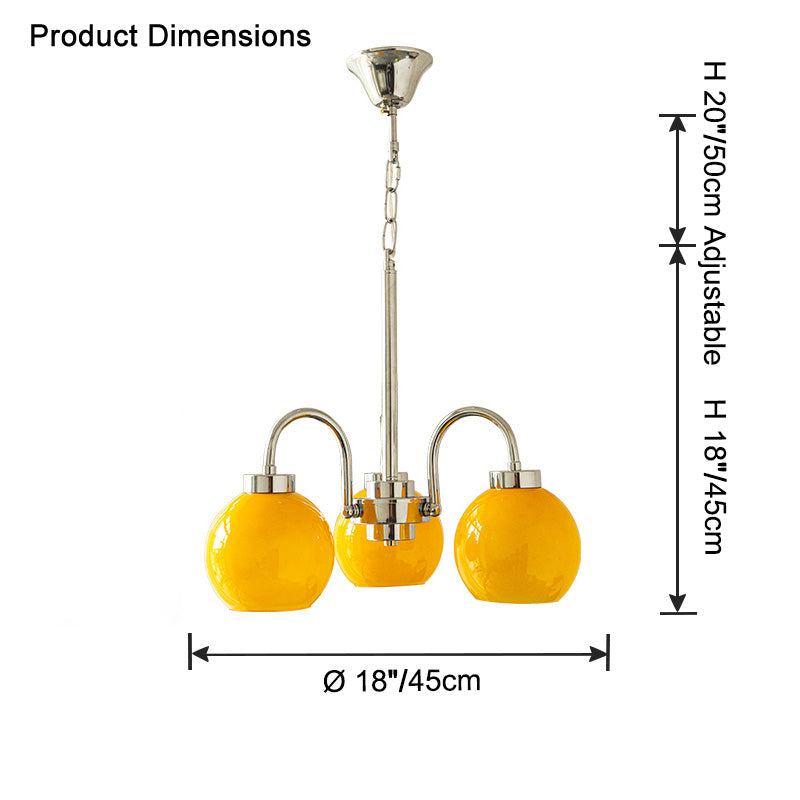 WOW Glass Globe Arm Chandelier-wow2718