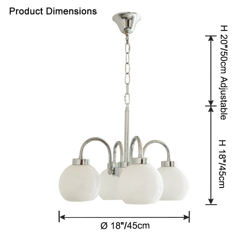 WOW Glass Globe Arm Chandelier-wow2718