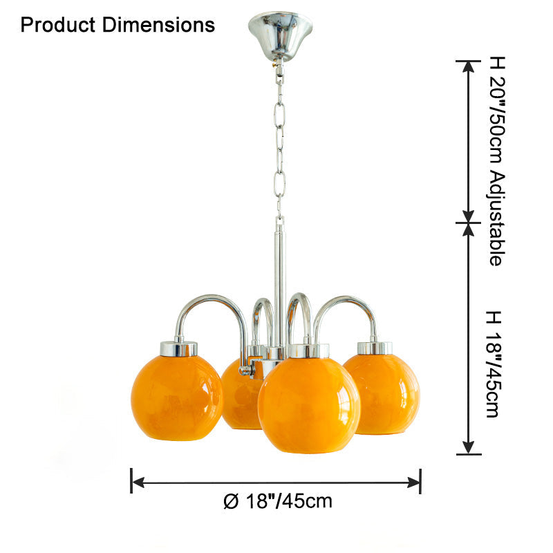 WOW Glass Globe Arm Chandelier-wow2718