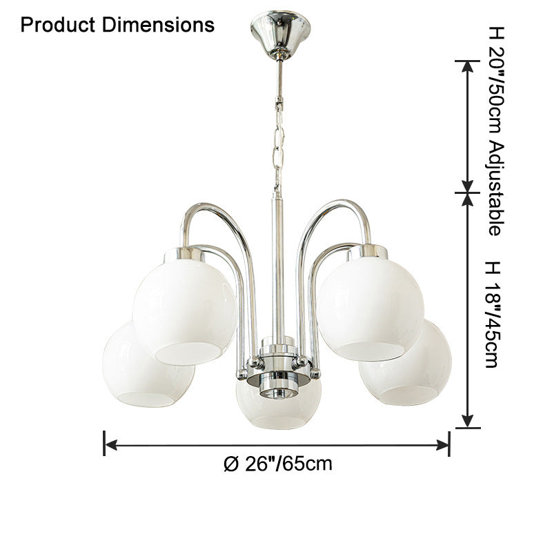 WOW Glass Globe Arm Chandelier-wow2718