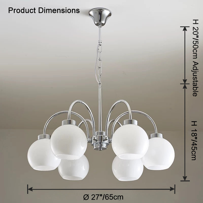 WOW Glass Globe Arm Chandelier-wow2718