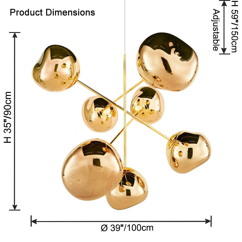 WOW Melt Sputnik Globe Chandelier-wow2694