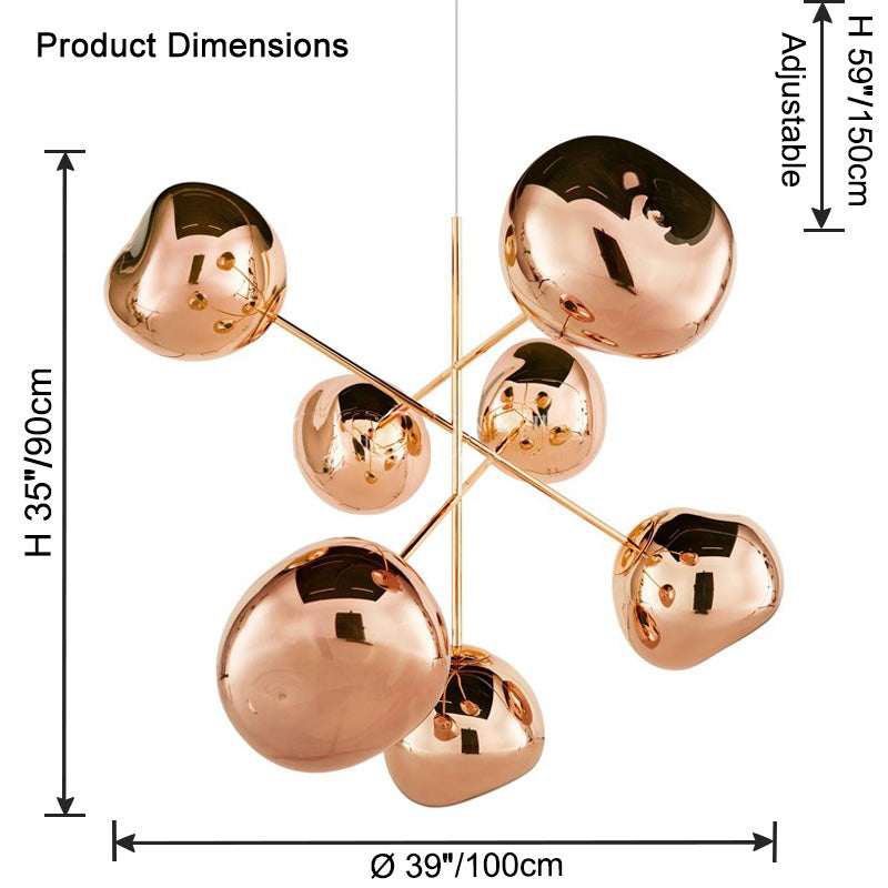 WOW Melt Sputnik Globe Chandelier-wow2694