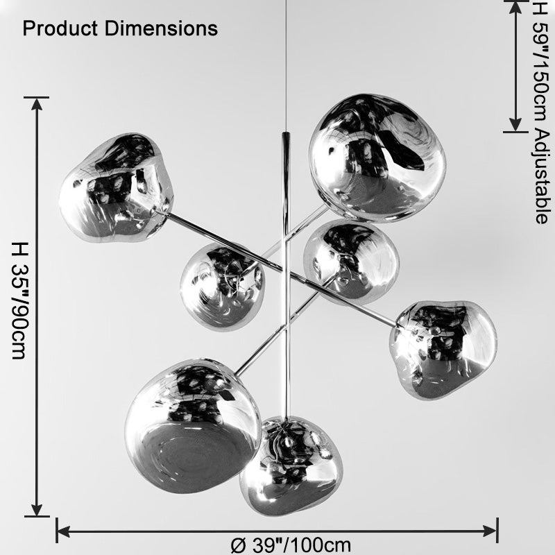 WOW Melt Sputnik Globe Chandelier-wow2694