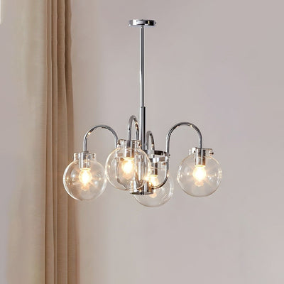 WOW Clear Glass Globe Arm Chandelier-wow2719