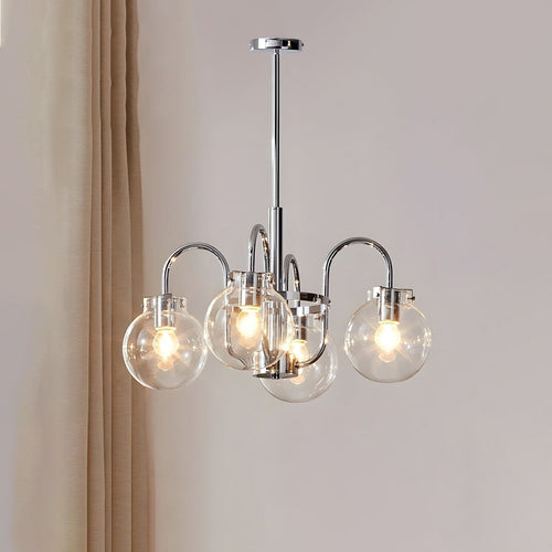 WOW Clear Glass Globe Arm Chandelier-wow2719