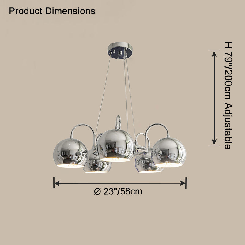 WOW Chrome Globe Chandelier-wow2720