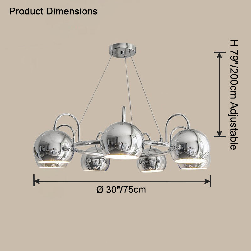 WOW Chrome Globe Chandelier-wow2720
