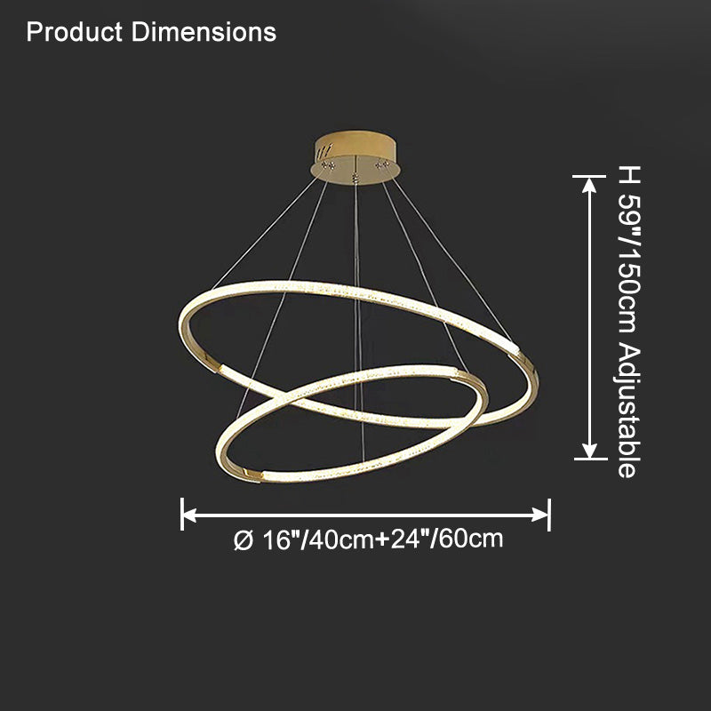 WOW Tiered Circular Led Chandelier-wow2725