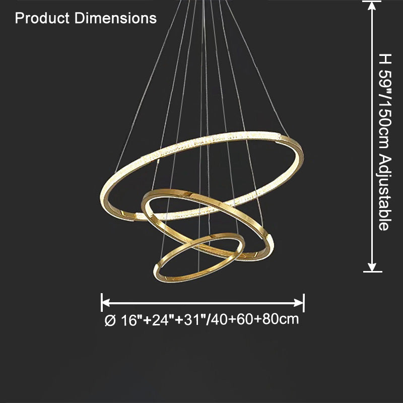 WOW Tiered Circular Led Chandelier-wow2725