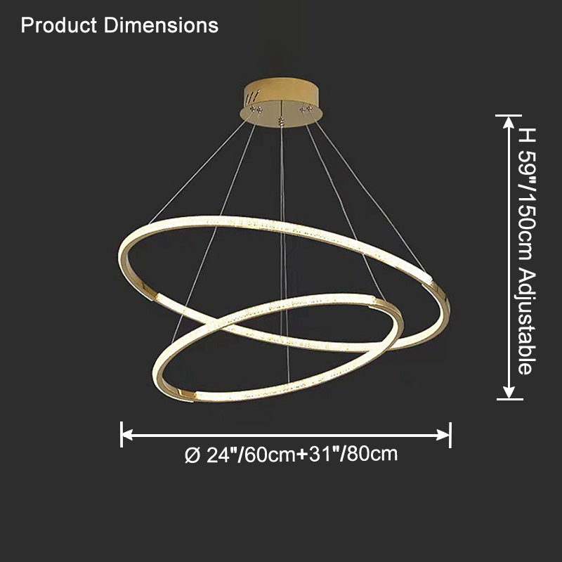 WOW Tiered Circular Led Chandelier-wow2725