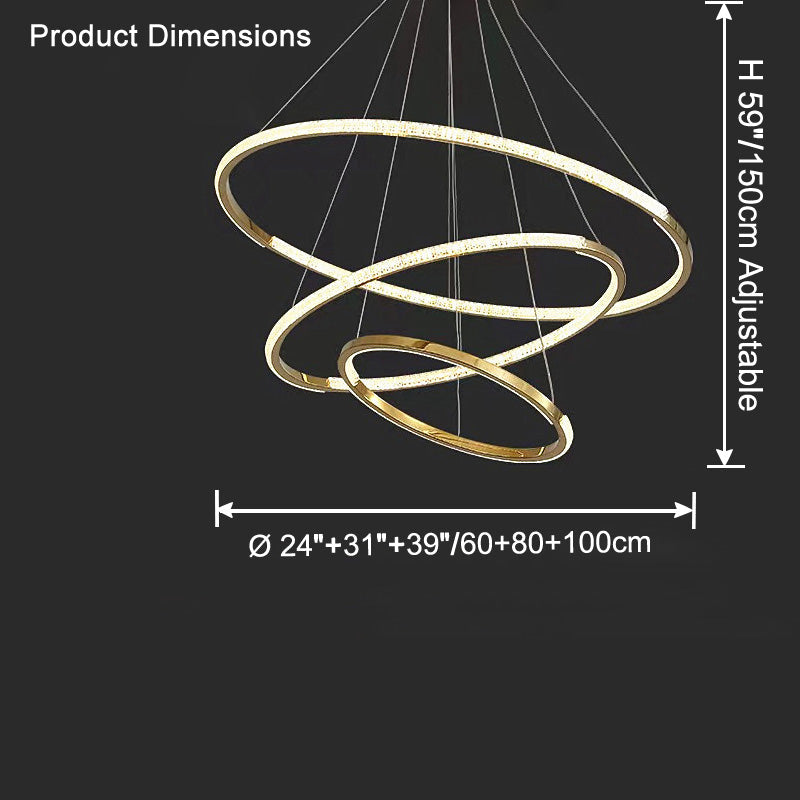 WOW Tiered Circular Led Chandelier-wow2725
