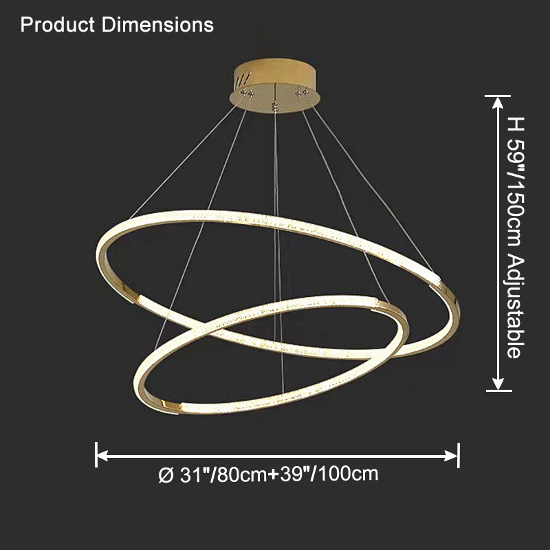 WOW Tiered Circular Led Chandelier-wow2725