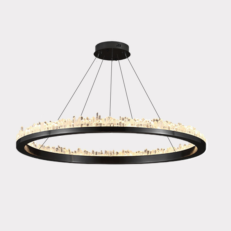 WOW Rock Crystal Circular Led Chandelier-wow2715