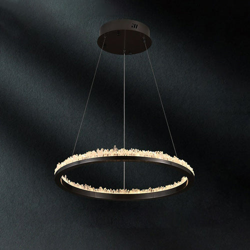 WOW Rock Crystal Circular Led Chandelier-wow2715