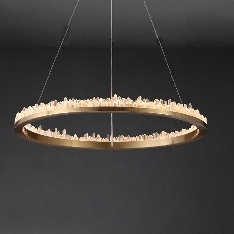 WOW Rock Crystal Circular Led Chandelier-wow2715