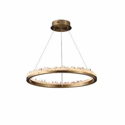 WOW Rock Crystal Circular Led Chandelier-wow2715