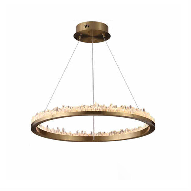 WOW Rock Crystal Circular Led Chandelier-wow2715