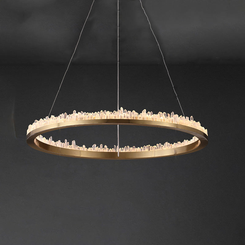 WOW Rock Crystal Circular Led Chandelier-wow2715