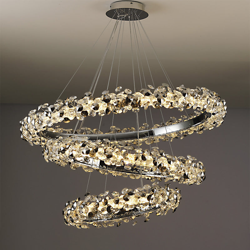 WOW Tiered Circular Crystal Chandelier-wow2726