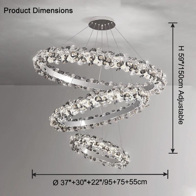 WOW Tiered Circular Crystal Chandelier-wow2726
