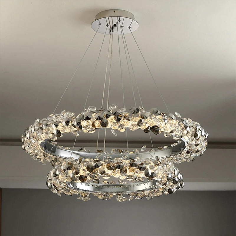 WOW Tiered Circular Crystal Chandelier-wow2726