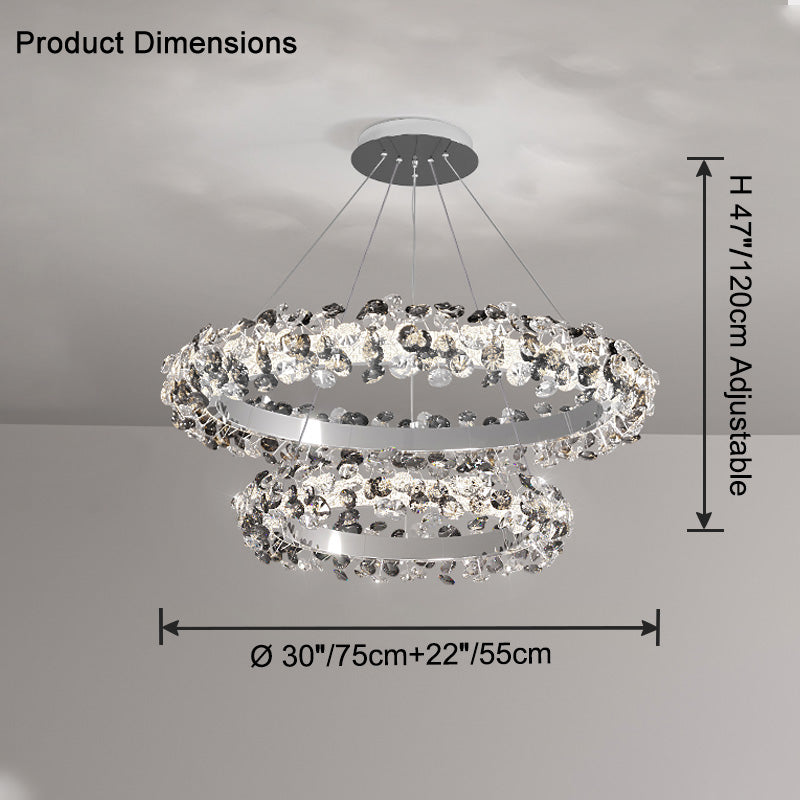 WOW Tiered Circular Crystal Chandelier-wow2726
