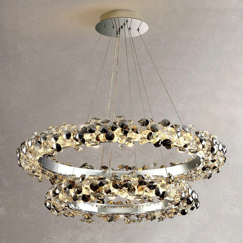 WOW Tiered Circular Crystal Chandelier-wow2726