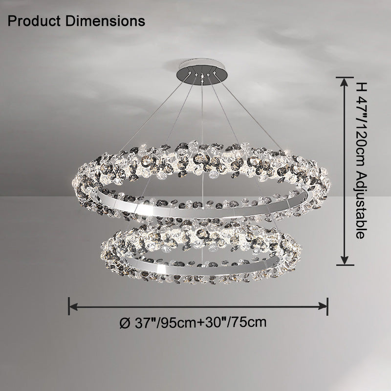 WOW Tiered Circular Crystal Chandelier-wow2726