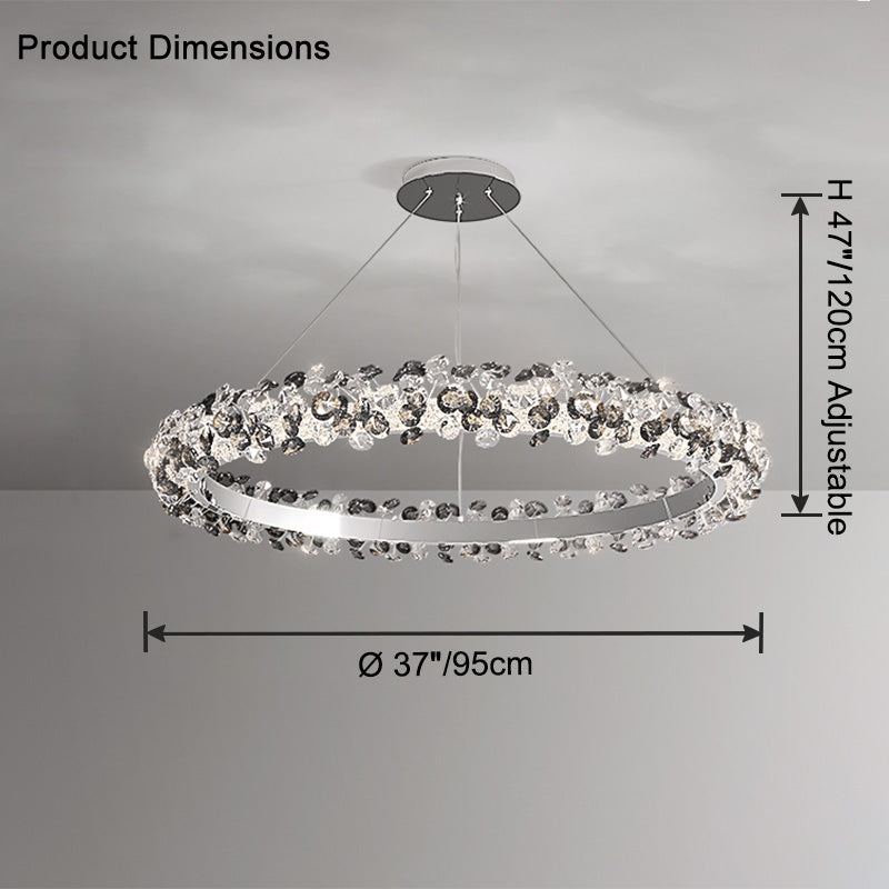 WOW Tiered Circular Crystal Chandelier-wow2726