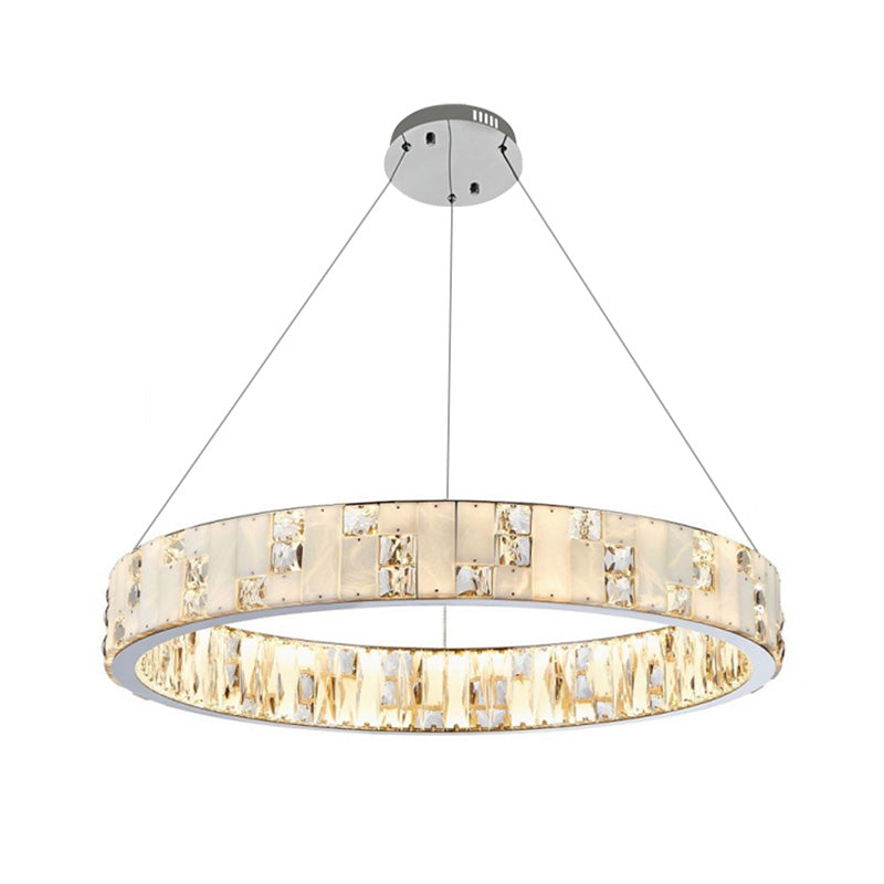 WOW Round Crystal Alabaster Chandelier-wow2738