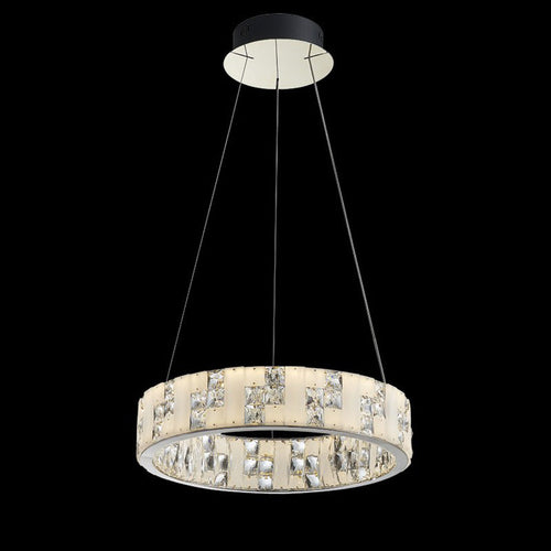 WOW Round Crystal Alabaster Chandelier-wow2738