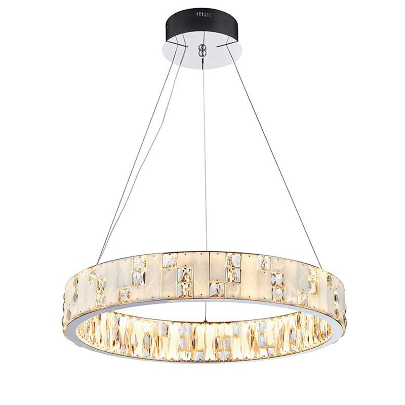 WOW Round Crystal Alabaster Chandelier-wow2738