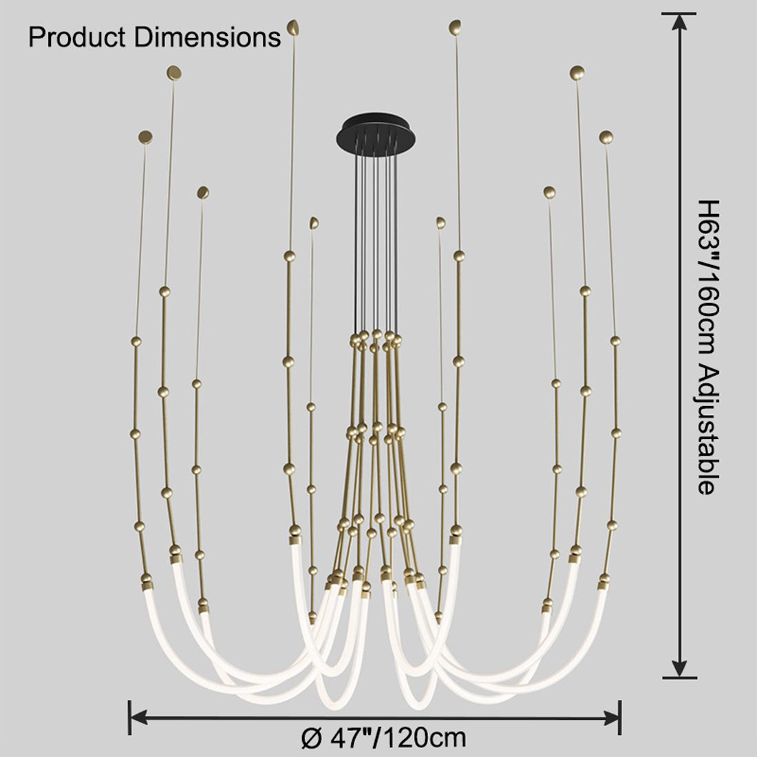 WOW Bamboo Rope LED Chandelier-wow2752