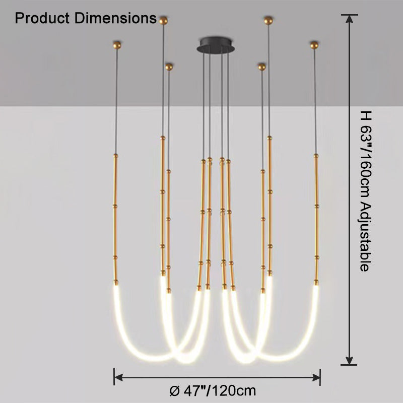 WOW Bamboo Rope LED Chandelier-wow2752