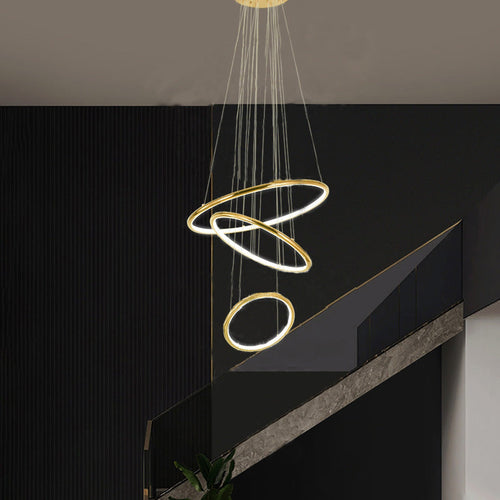 WOW Gold Tiered Circular Chandelier-wow2758