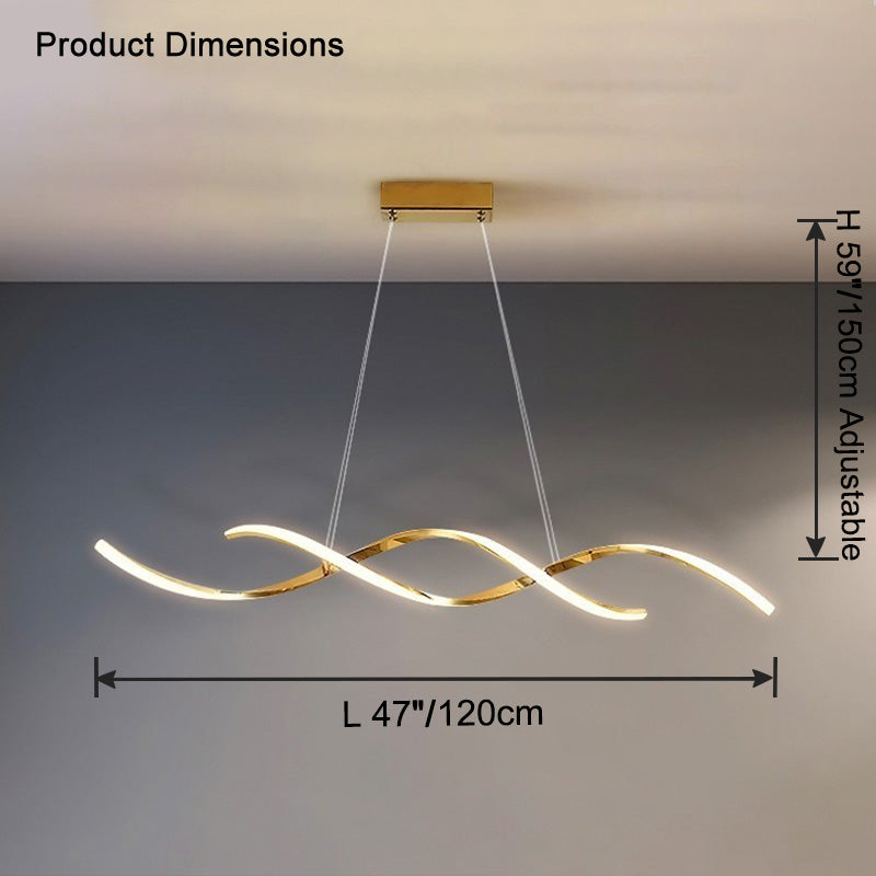 WOW Spiral Led Horizontal Chandelier-wow2764