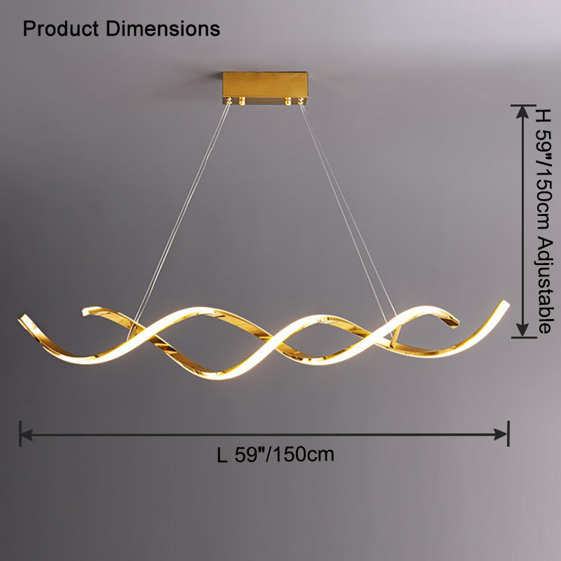 WOW Spiral Led Horizontal Chandelier-wow2764